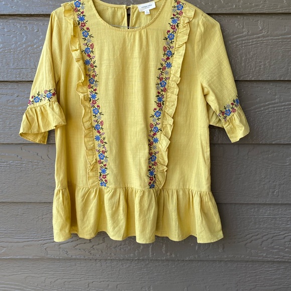 Orange creek Princess Seam Embroidered Top blouse - Picture 13 of 15